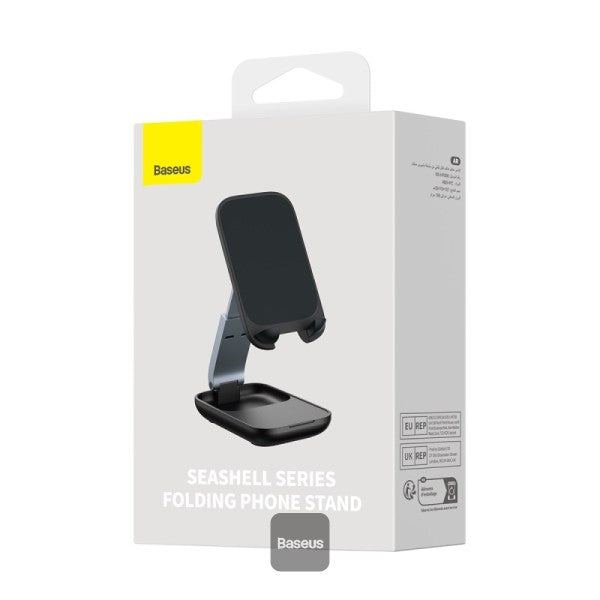 Baseus Seashell Series Folding Phone Stand Cluster Black - ستاند قابل للطي من باسيوس