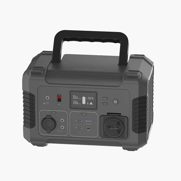 POWEROLOGY PORTABLE POWER GENERATOR 140400MAH 500W QC 18W PD 45W  - مولد طاقة محمول 140400 ملي امبير 500 واط مع منافذ للشحن من باورولوجي