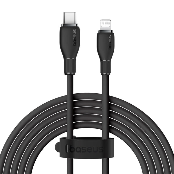 BASEUS Q-BOMB SERIES FAST CHARGING DATA CABLE TYPE-C TO IP 20W 1.2M  - كيبل شحن ونقل تايب سي لايتننغ 20 واط من باسيوس