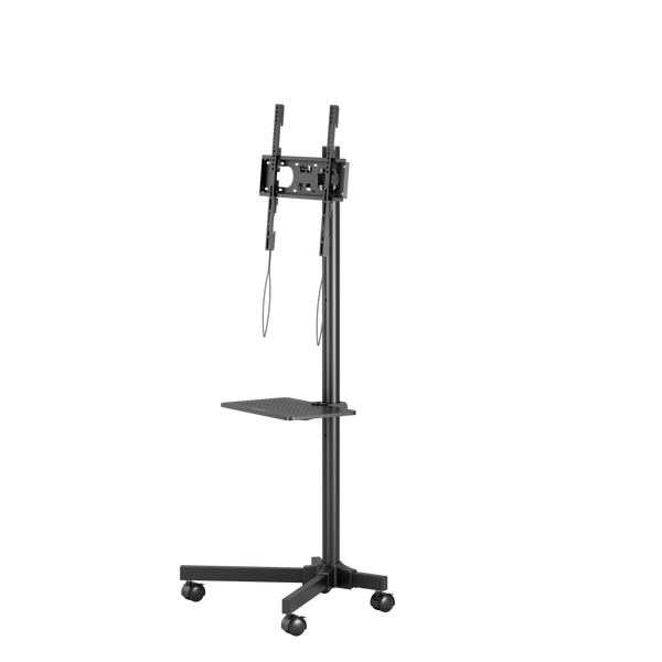 Porodo 23"-60" TV Cart with Max VESA 400x400mm Black - ستاند تلفزيون متنقل بقياس 23-60 بوصة من بورودو