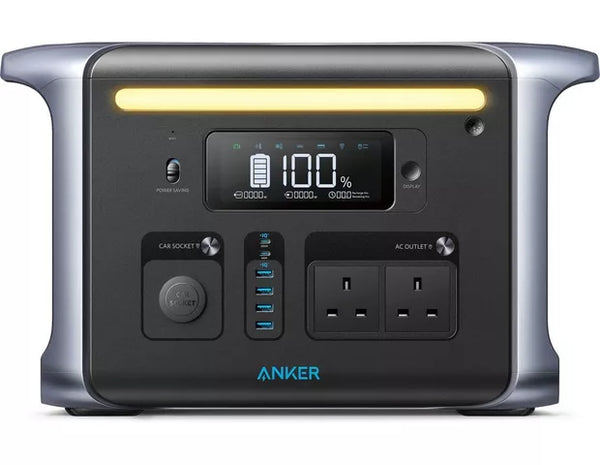 ANKER 757 PORTABLE POWER STATION 1229WH / 1500W F1200 - مولد طاقة محمول (عاكسة) 1500 واط مع منافذ متعددة للشحن ومنفذين كهرباء من انكر