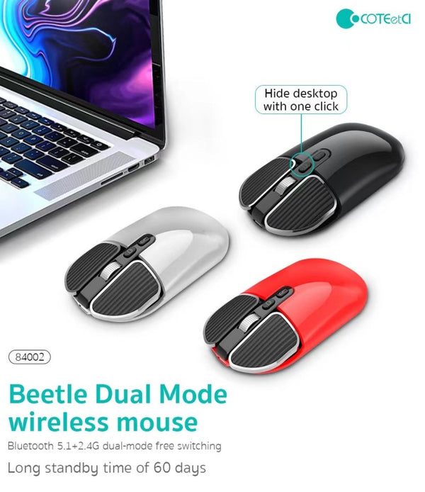 COTECI UNIVERSAL BLUETOOTH MOUSE 84002 - ماوس وايرليس مخصص للالعاب من كوتي