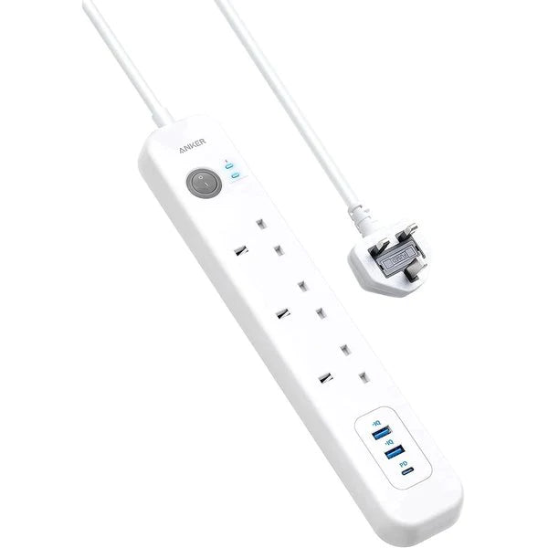 ANKER POWEREXTEND 3AC 2A 1C 30W STRIP - سيار كهربائي مع منافذ متعددة للشحن من انكر