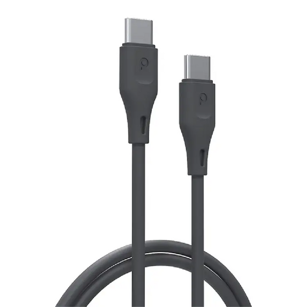 Porodo new PVC USB-C to USB-C Cable 60W 2m - كيبل تايب سي تايب سي 60 واط 2 متر من بورودو