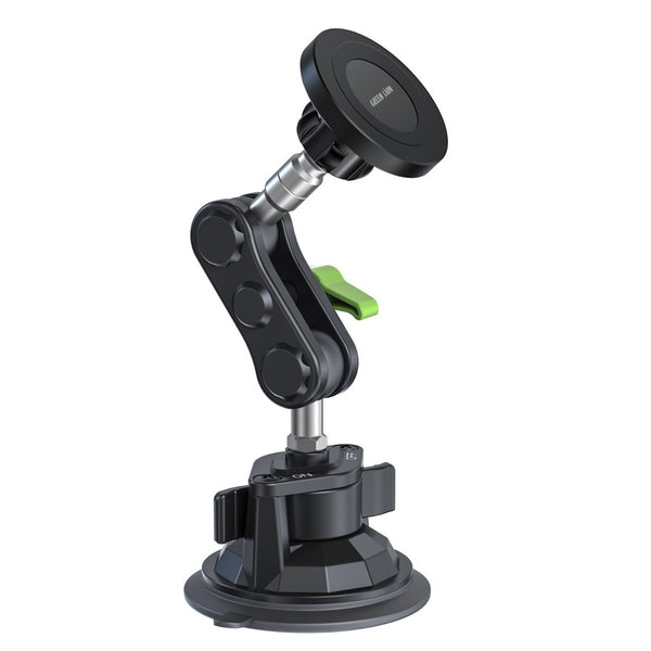 Green Lion M01N Universal Rubber Ball Head Arm Magnetic Phone Holder - ستاند سيارة مغناطيسي من كرين