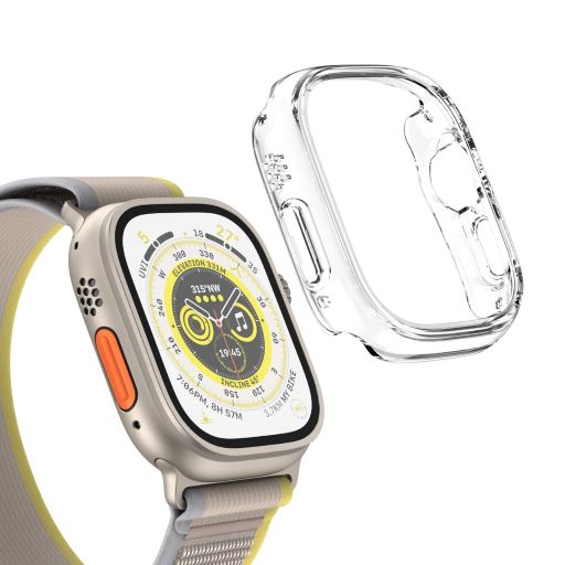 Green Lion Ultra Series Guard Pro Case for Apple Watch 49mm Clear - درع شفاف لساعة ابل 49 ملم من كرين