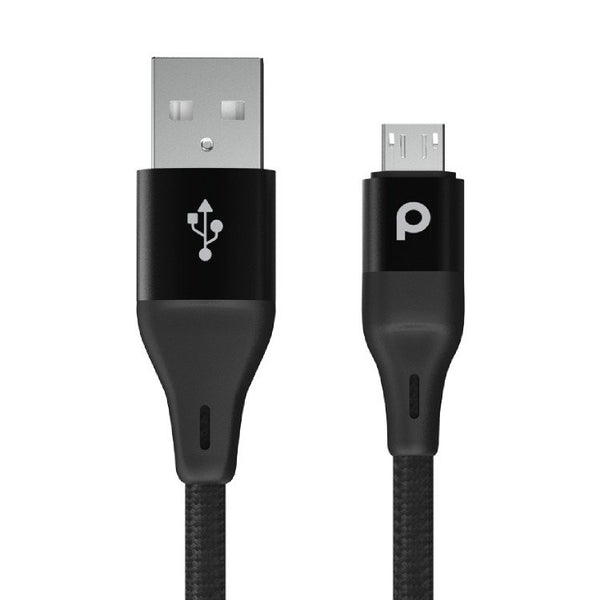 Porodo Aluminum Braided Micro USB Cable 2.2M 2.4A - كيبل مايكرو 2.2 متر من بورودو