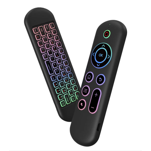 Porodo Air Mouse Remote Mini Keyboard - Black - كيبورد صغير للتحكم عن بعد من بورودو