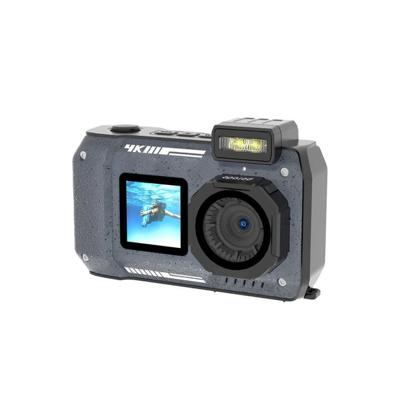 Porodo 48MP Full HD 1080 IP68 Digital Camera 18X digital Zoom - كاميرا رقمية 48 ميجابكسل مقاومة للماء مع شاشة مزدوجة وزوم 18x من بورودو