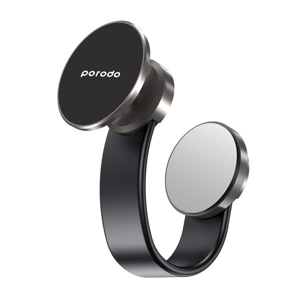 Porodo Magesafe N52 Magnetic Head and Suction Base Car Mount With Flexible body - ستاند سيارة مغناطيسي من بورودو