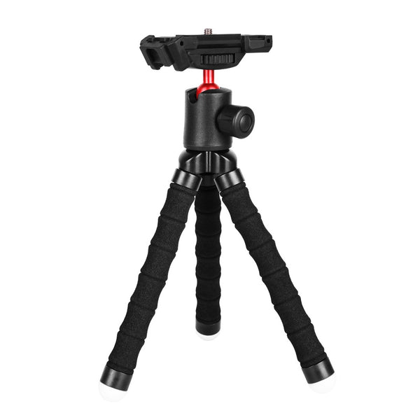 Porodo Table Tripod with Phone Holder Black - ستاند تصوير ثلاثي القوائم للطاولة من بورودو