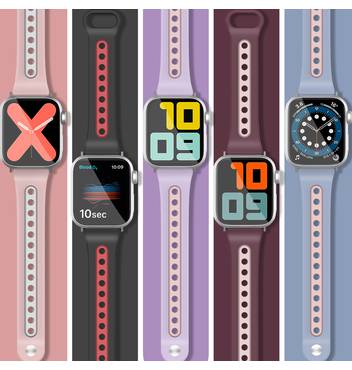 AHASTYLE DUOTONE DESIGN APPLE WATCH BAND WA13 - سير ساعات ابل