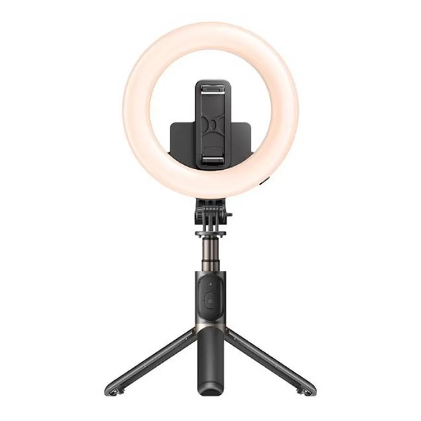 YESIDO SELFIE STICK WITH RING LIGHT SF12- ستاند سيلفي ورنك لايت من يو سيدو