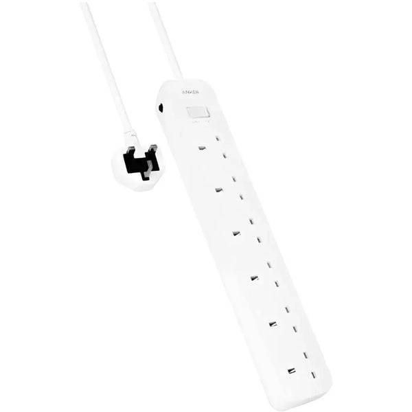 Anker Power Strip (6-in-1) White - سيار كهربائي 6 في 1 من انكر