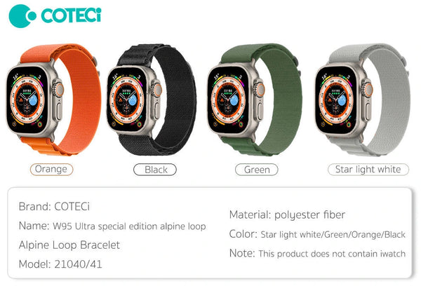 COTECI ALPINE LOOP WATCH BAND FOR IWATCH (42-49MM) 21040 - سير ساعات ابل من كوتي