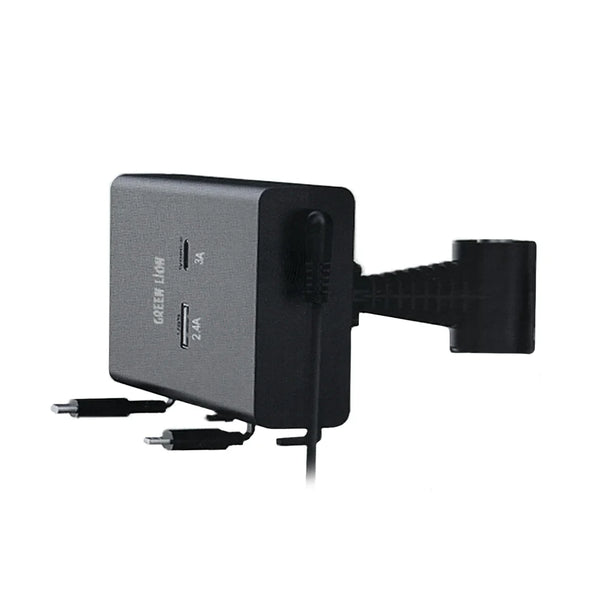 Green Lion Backseat Car Charger Black - شاحن سيارة للمقعد الخلفي 65 واط من كرين