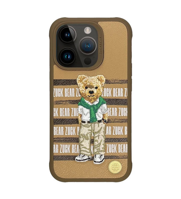 ZUCK BEAR PARIS GENTLEMAN CASE IPHONE15 PRO MAX - كفر للايفون 15 برو ماكس