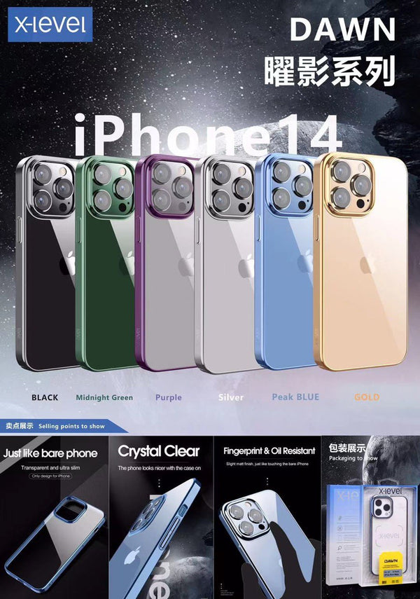 X LEVEL CASE FOR IPHONE 14 PRO MAX & 13 PRO MAX- كفر سلم بلاستك من اكس ليفل