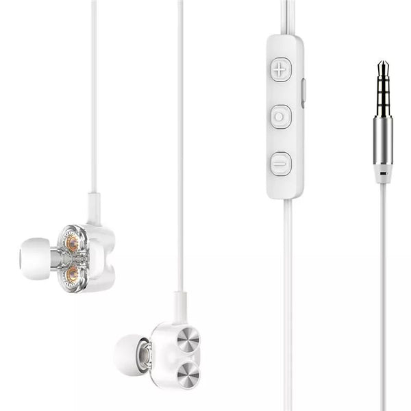 Rock Mutin Dual Unit Stereo Earphone) سماعات واير من روك محيطية